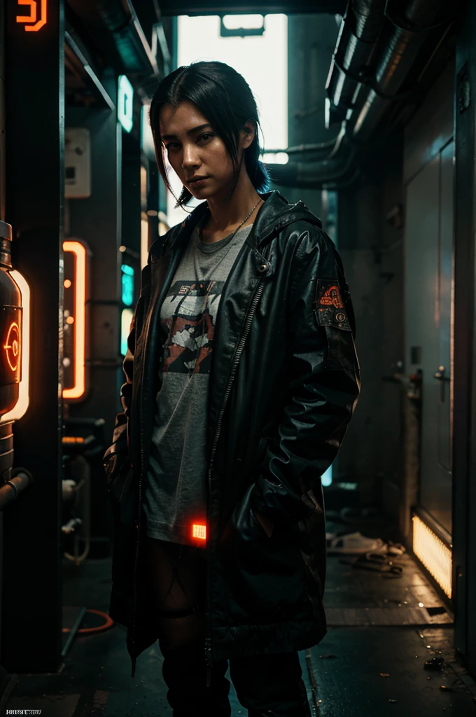 character image of a cyberpunk bird