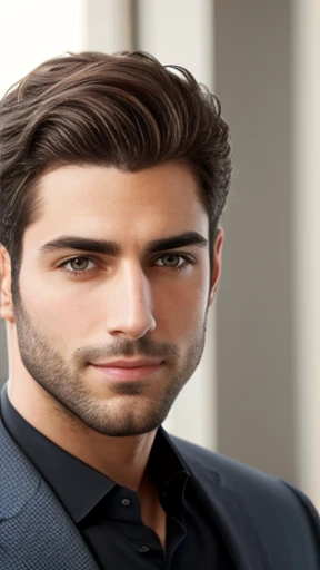 A handsome Jewish man focus on the face