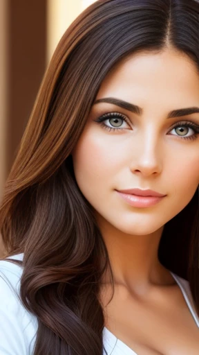 A beautiful Hebrew woman focus on face