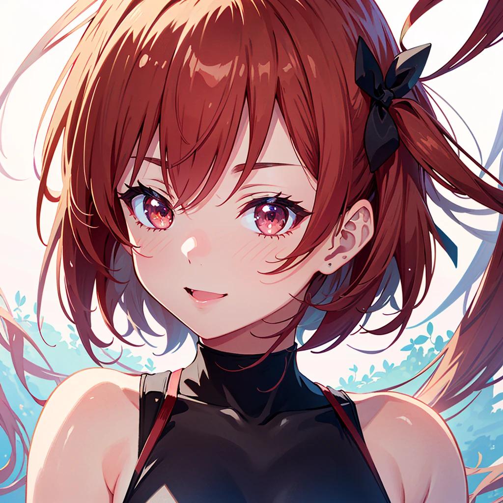{{{Masterpiece, Best Quality, High Resolution Background}}}, (Best Quality), (Masterpiece), (Super Detail), (3 Years 3.3), (Lycoris Recoil 3.3), Baby Face, Super Cute, Blonde, Short Hair , (one side up 3.3), red hair tie arrangement, (gray red eyes), licorice swimsuit, BREAK, hyper-realistic cel anime style, extremely detailed graphics, masterpiece, perfect shading, perfect anatomy, BREAK, 8K high Resolution, (super detailed cute face 3.3), digital art, depth of field, flower park, lovely one-piece dress, (vector art 8.8), (;d, back of arm 3.3)
