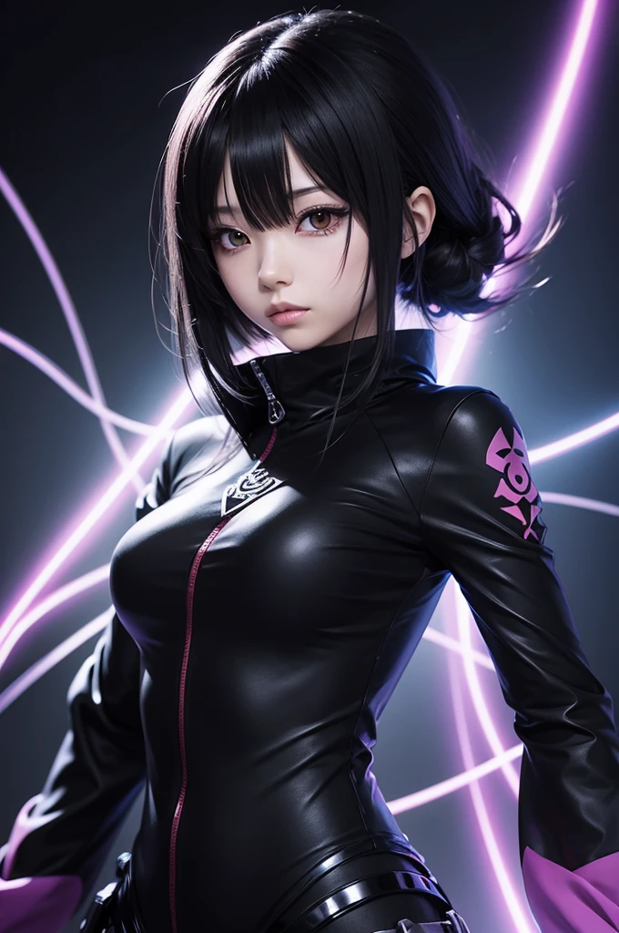 Anime character with black aura