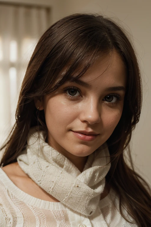 created a portrait image of a girl using the "sfumato" technique, a technique that blurs the edges of the figure to mimic what the human eye sees, her sparkling smile effect. Look straight at her lips and see she's not smiling; focus elsewhere and a smile appears in the periphery of your vision. At the corner of her mouth there was a slight indentation - so faint that unless you looked directly at it, it would disappear in your blurred vision. The smirk at the corner of her mouth accentuates this perfectly. You can see her steady gaze following you around the room. She seems to look straight at you (or just over your right shoulder as has been recently concluded), whether you're right in front of her or to the side. The attention to detail is impeccable. The pupil of her right eye is significantly wider than that of her left eye, using extremely thin layers of transparent color over a thick layer of white fluff. Light hitting the fluff layer will reflect back, interacting with the light shining on the surface. As the lighting in the room changes or your perspective changes, she glows differently - adding to her lifelike luminescence.Renaissance humanism, the backdrop is a living entity , whose breath flowed into her. The river in the distance crept into Lisa's scarf, and the fabric of her dress flowed like a waterfall.