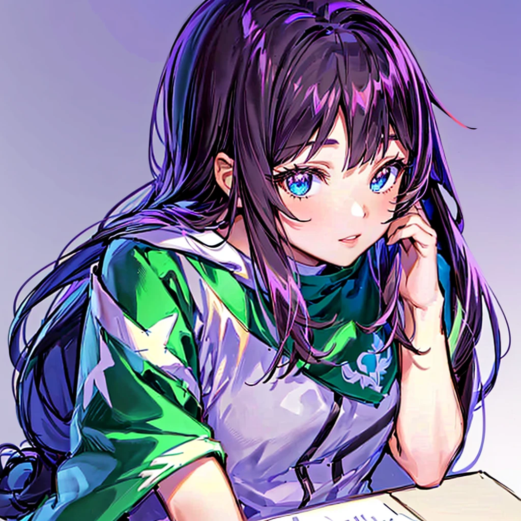 anime girl with long black hair sitting on a table, anime moe artstyle, ilya kuvshinov with long hair, anime girl with long hair, marin kitagawa fanart, pretty anime girl, high quality anime artstyle, young anime girl, anime visual of a cute girl, cute anime girl, (anime girl), anime best girl, anime artstyle