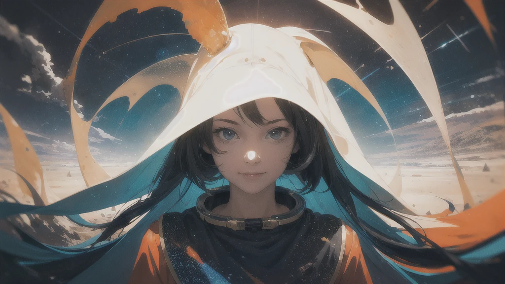 cyber punk、(Very beautiful androids dressed as nuns:1.4)、(フード付きパーカーを着たcyber punk少女と交戦:1.4)、Huge shaft、Intense Battle、Flying laser beam、spark、spark、The most delicate、Professional Lighting、Like in the movies、dramatic、dynamic、Reminiscent of Star Wars。