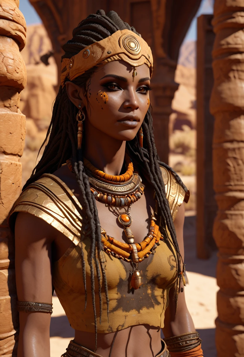Oracle of the Ochre Oasis, Adoptable, Cannibal, new attitude, 8k rendering, photorealistic, unreal engine