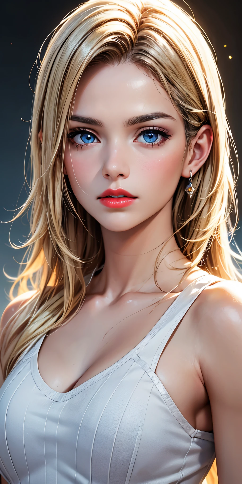 (8K, RAW Photos, of the highest quality, Masterpieces: 1.2), (Realistic, Photorealistic: 1.37), Highest Quality, Ultra High Resolution, light  leaks, Dynamic lighting, Slim and smooth skin, (Full body:1.3), (Soft Saturation: 1.6), (Fair skin: 1.2), (Glossy skin: 1.1), Oiled skin, 22 years old, Night, shiny white blonde, Well-formed, Hair fluttering in the wind, (Close-up shot of face only:1.2), Physically Based Rendering, From multiple angles, all-fours, Chest is sheer, (Smaller chest:1.2), cleavage of the breast, Lower breast, (Transparent costume:1.3), Not wearing a cloak, Beautiful eyes,Break HA,(8K, RAW Photos, of the highest quality, Masterpieces: 1.2), (Realistic, Photorealistic: 1.37), Highest Quality, Ultra High Resolution, focused eyes, light  leaks, Dynamic lighting, Slim and smooth skin, (Full body:1.3), (Soft Saturation: 1.6), (Fair skin: 1.2), (Glossy skin: 1.1), (Oiled skin:1.2), 18 years old, Night, plein air, Strong morning light from the front, BREAK, shiny white blonde, Well-formed, Hair fluttering in the wind, (Close-up shot of face only:1.2), Physically Based Rendering, From multiple angles, (Cute:1.2), Beautiful hair blown in the wind, all-fours, Chest is sheer, Well equipped, Sheer, Transparent, Glittering Gemstones, beautiful body shape, It features a simple, BREAK, Hair volume decreases towards the ends of the hair, Beautiful skin without blemishes, (Thin shiny red little bikini:1.2), Sparkly lips, The air is clear, shiny white blonde hair, Light is coming in from various directions, Hair through intense light, (Erotic:1.3), (Bare chest:1.2), (Small breasts:1.2), Under the breasts, narrowwaist, narrow shoulders, gazing at viewer, Big smile, spring, Bathing, Very small cloth, thighs thighs thighs thighs, Put your hands on your chest with embarrassment and embarrassment,it is raining、I'm soaked, kiss-shaped lips