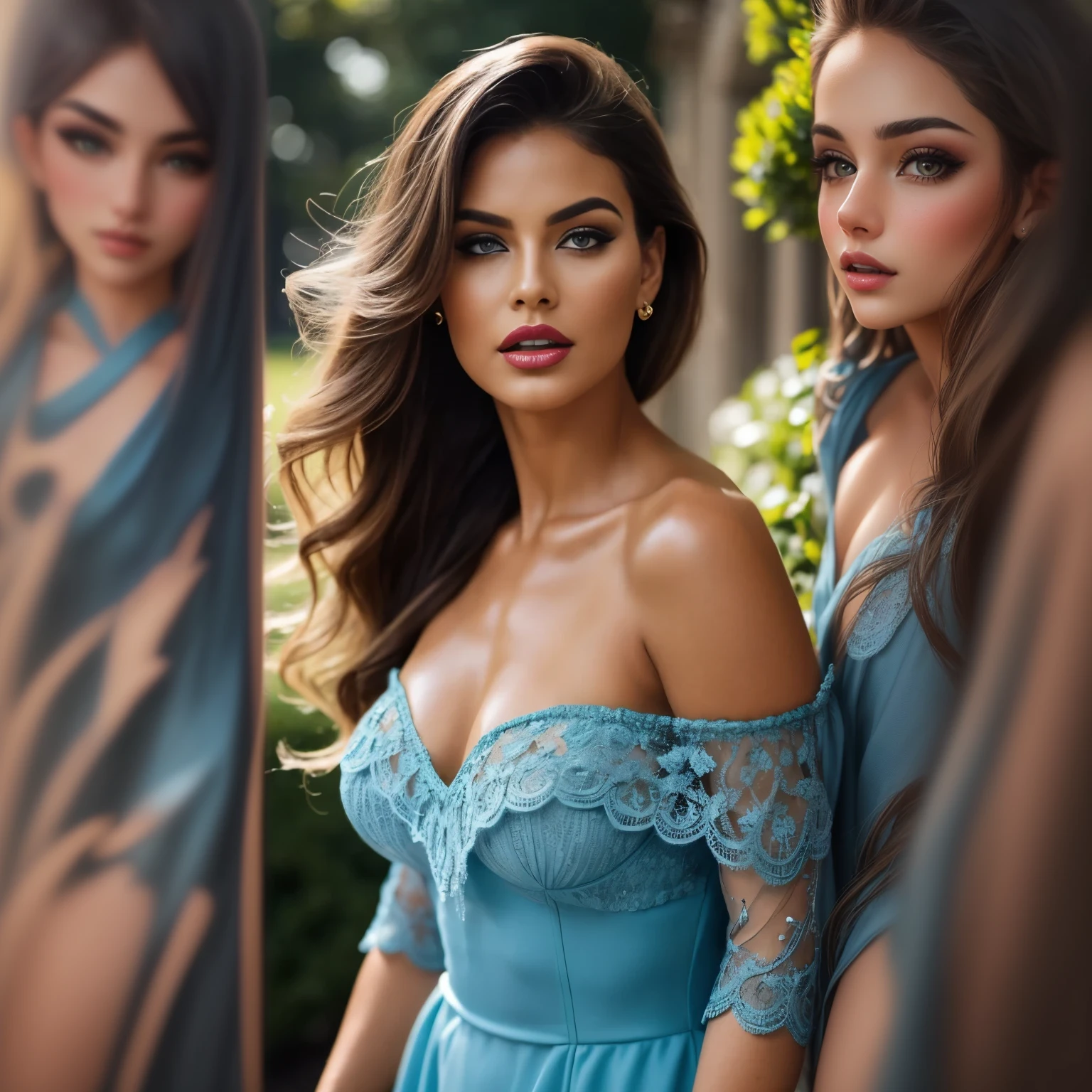 a close-up of a woman in a blue dress posing for a photo, jaw dropping beauty, jaw dropping beauty, beautiful model feminina, linda beautiful woman, beautiful woman, beautiful model girl, foto de uma beautiful woman, stunning beauty, beautiful model, beautiful model , gorgeous face and figure, beautiful and gorgeous, beautiful woman mexicana, gorgeous elegant attractive