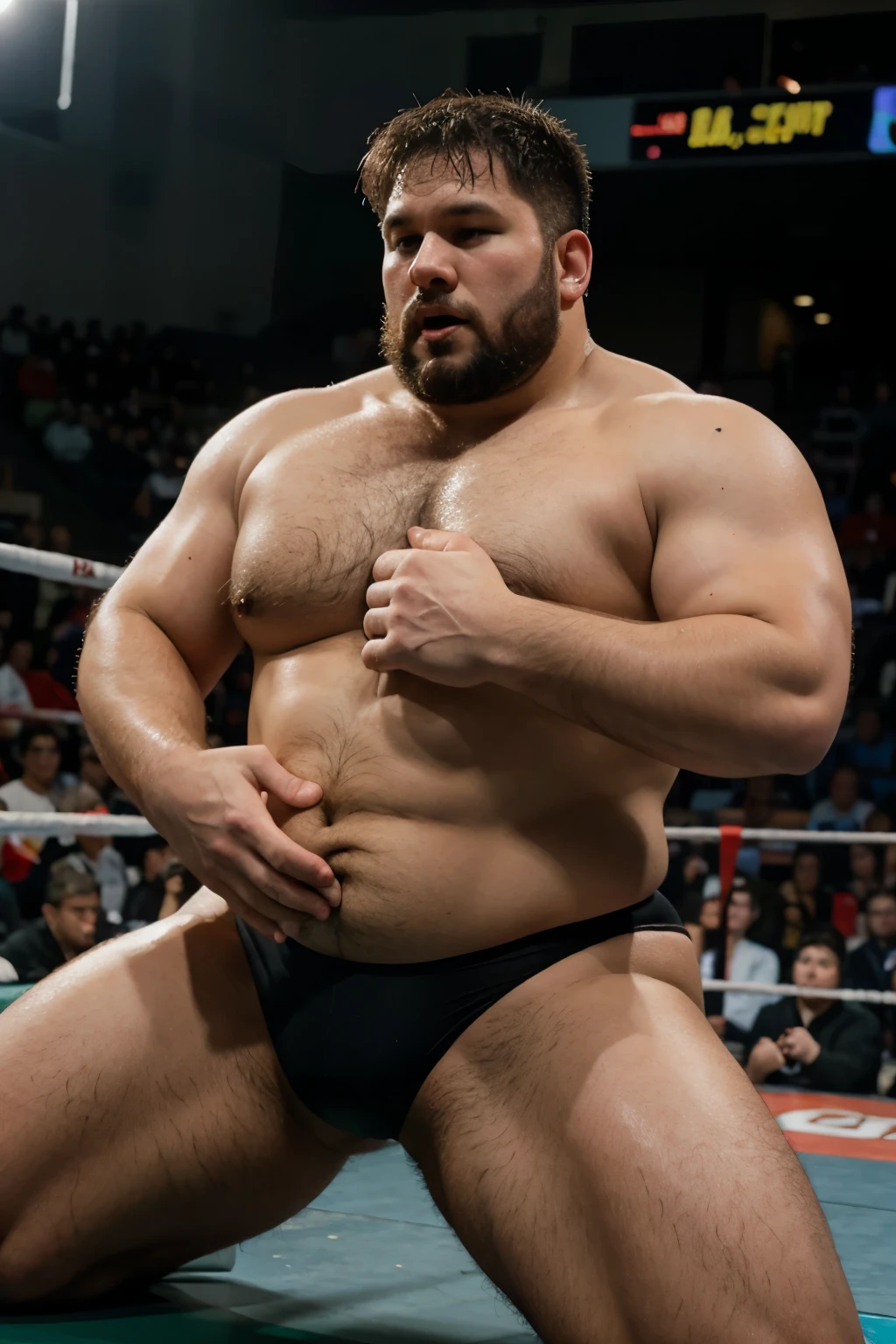 Chubby bear wrestler 