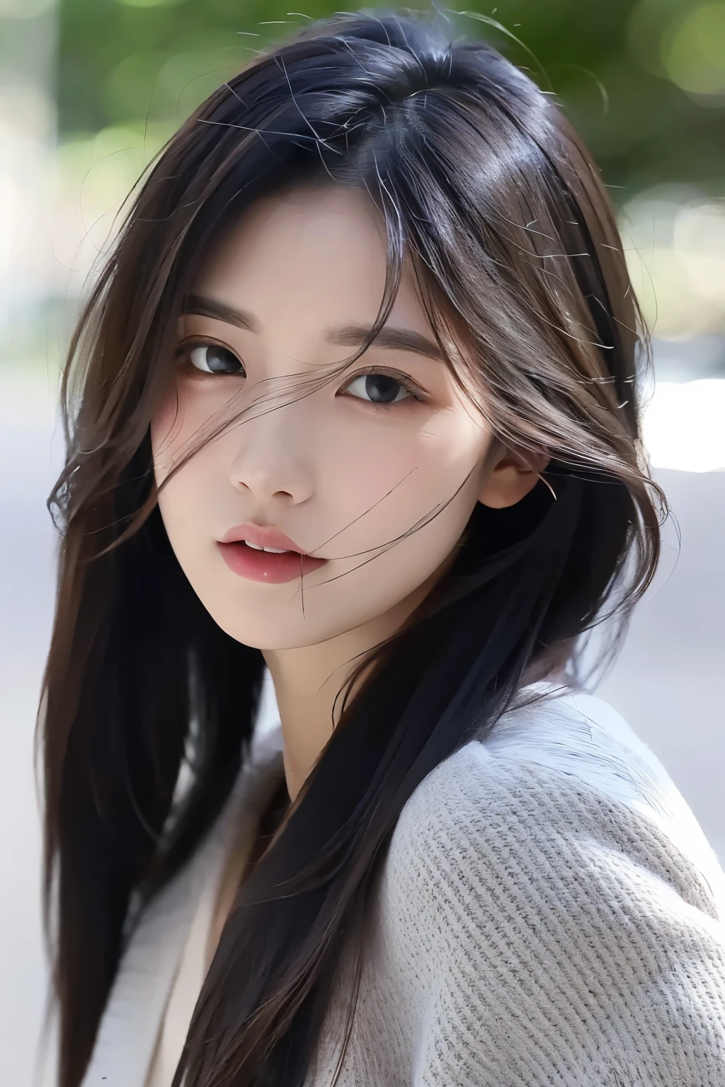 yazhou,(best quality:1.2),ultra highres,high quality,(realistic, photorealistic:1.4),1girl,solo,long hair,black eyes,upper body,(facing_viewer:1.2),looking at viewer,