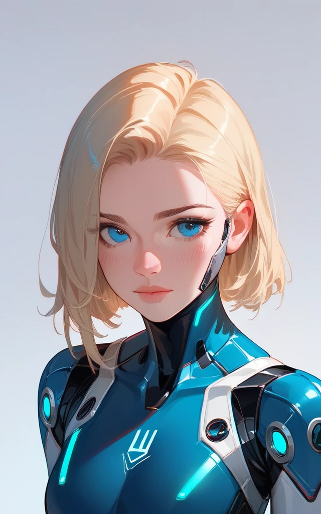 girl, ultron suit, blonde, blue eyes, Hyper Realistic, masterpiece