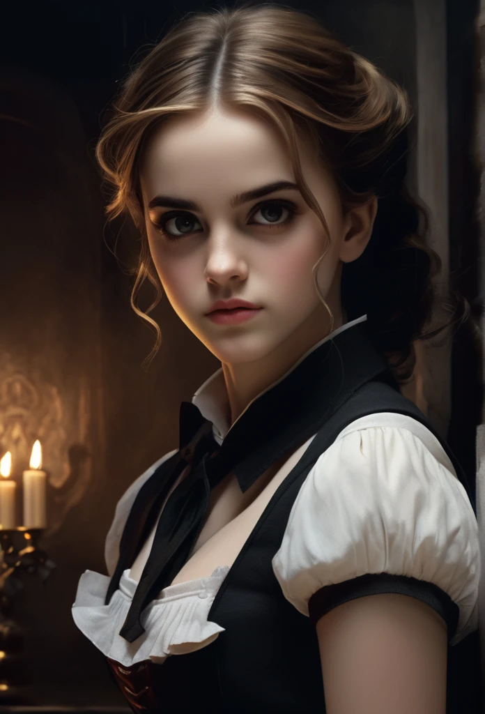 a girl, Emma Watson plays Hermione, in sexy school uniform, huge breasts, huge ass, how are you a bitch already annoying all the observers, why are you a bitch tyrant despod can’t you bitch just die, it’s you bastard who will kill all of us, your bitch with hellish malice, a fucking loser, a whining bitch, always whining, always angry at everyone and everything. When will you die from hell, you immoral bastard, rotten subhuman. When I see your face, I want to smash it into a bloody mess, get out, bitch. Styled by Jeremy Mann and Charles Dana Gibson, Mark Demsteader, Paul Hedley, Perfect Composition, Detailed Octane Render, Artstation Trends, 8k Art Photography, Chiaroscuro, Award Winning Photography, Masterpiece, Oil on Canvas, Raphael, Caravaggio, Greg Rutkowski, Beeple , Beksinski, Giger, Ultra HD.

