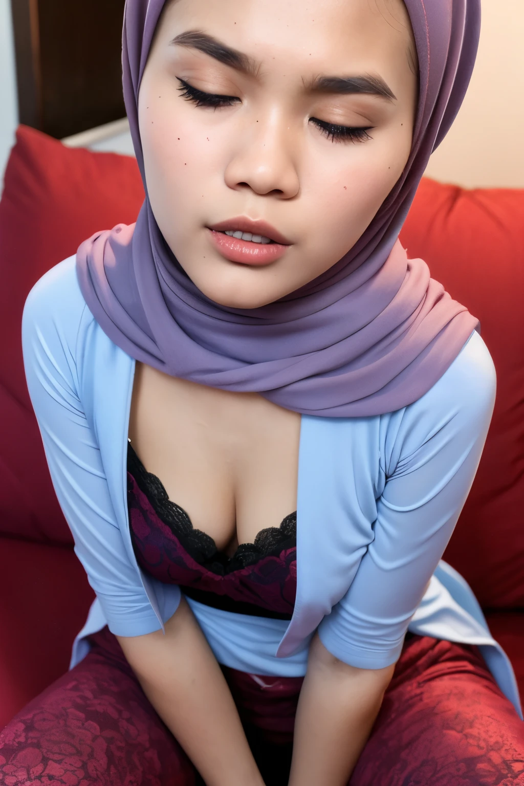 ((Colourful)), ((Big Tits:1)), ((Flat Chest:1)), Wear sunglasses and act like Rosyam, ((Closed Eyes)), ((Strapless Colourful Flat Chest)), Naked, Angry pose, Angry face, (((HIJAB MALAY GIRL))), masutepiece, High quality, UHD 45K, Realistic face, Realistic skin feeling , A Japanese Lady, , , Very cute and baby-like face, (((FLAT CHEST))), (MATRIX WORLD), ((look In front at the camera and SADNESS)), ((())), (((CUTE GIRL))), ((PASTEL LIPS)), ((SATIN LACE)), ((CHUBBY)), ((UNDRESS)). Brown, Flat Chest, Wearing G-String. Sitting, from behind view up, seductive pose, (Small face)
