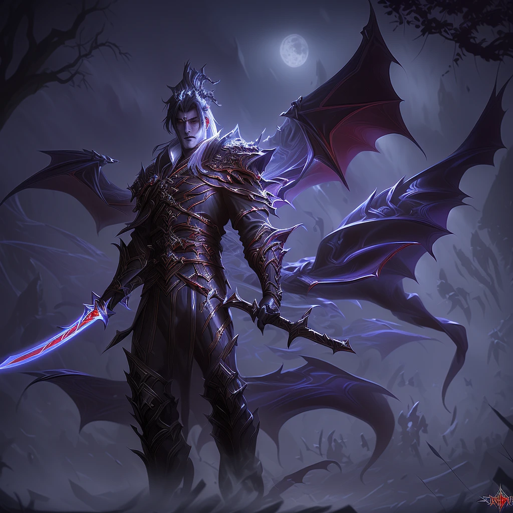 sharpened man in costume with a sword and a staff, male vampire of clan banu haqim, vampire lord, vampire of the lasombra clan, male necromancer, dark fantasy character design, male vampire, Diablo digital concept art, devil concept art, beautiful male god of death, dragon age concept art, dark fantasy concept art