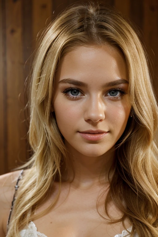 create me a very pretty young blonde woman