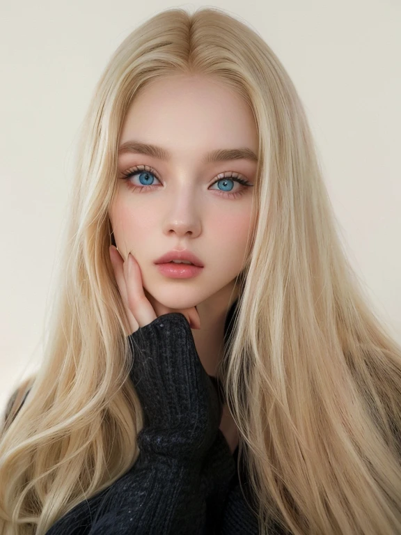 Blonde woman with long hair and blue eyes posing for a photo., Ava Max, Yelena Belova, angelablanca, Anna Nikonova aka Newmilky, Dasha Taran, long blonde hair and small eyes, portrait of Kim Petras, 18 years, blonde girl, Aleksandra Waliszewska, with long blonde hair, beautiful blonde girl