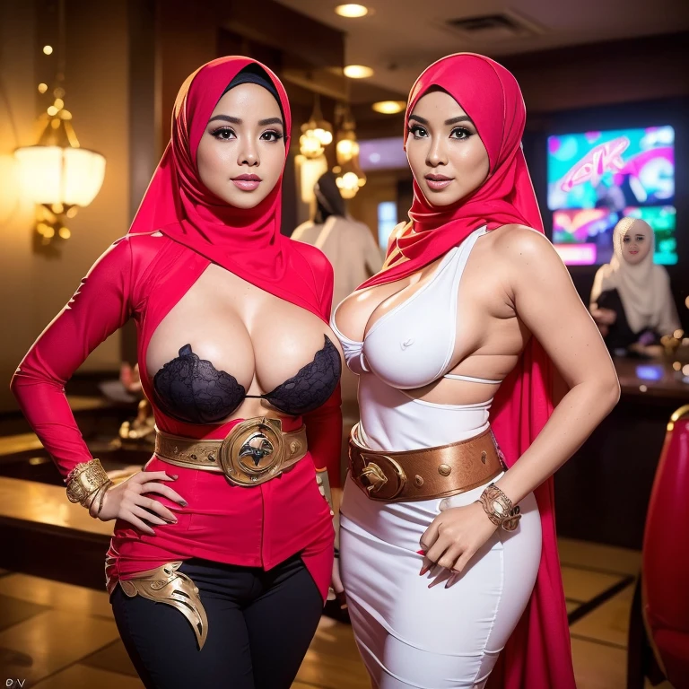 (((top less and full naked and nude sexy hijab prostitute)) three full in HIJAB sexy women in lingersuits posing for a picture, oppai cyberpunk, cosplay, full-cosplay, neko, posing together in bra, glamourous cosplay, asian women, anime cosplay, exotic costumes, hot topic anime convention, cosplay photo, malaysian, star trek asian woman, wlop and artgerm, ig model | artgerm, sfw version, beverage cart, hijab girls in a bar, night, LED Light, Blue LED, night, , Drinks 5 euros, Hijab girls is drinks, big breasts, big breasts, big breasts, two MAPAY women in lingerie posing for a picture in a room, oppai, posing together in bra, MIRA FILZAH and IMAN TAYORE, red bra, all red, oppai proportions, sexy :8, 4k], 4 k ], big breasts!, bottom angle, big breasts!!, Malay beauties, biomechanical oppai, fujita goro and jones, thicc, wearing hijab, hijab star, hijab gorgeous, hijab super model, Malaysian girls group,malay, The whole body consists of a young girl with hijab, Eye makeup, 21yo, Cat ears, Soft lighting, group, Wear shabby clothes, Dirty, Tattered futuristic bikini, Cat's paw badge, Pose, spot color, rendering by octane, Ultra-realistic intricate details, Cinematic, 8K resolution, 70mm, emphasis lighting, Global illumination, Full body portrait, clean detailed faces, Complex clothing, Cute face,  (((wearing a Sexy belt design by LV))) Surreal full-body figure, Beautiful and delicate body and face, gorgeous figure, ssmile, Titillating，Surreal full-body figure，Beautiful and detailed body and face, Super vista, White skin of the, vivd colour,🔥8k, masterpiece, RAW photo, best quality, (18k detail:1.2), photorealistic, extremely, deep shadow, earrings, bracelets, necklace,