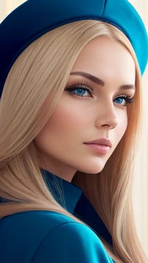 A beautiful Russian woman focus on face