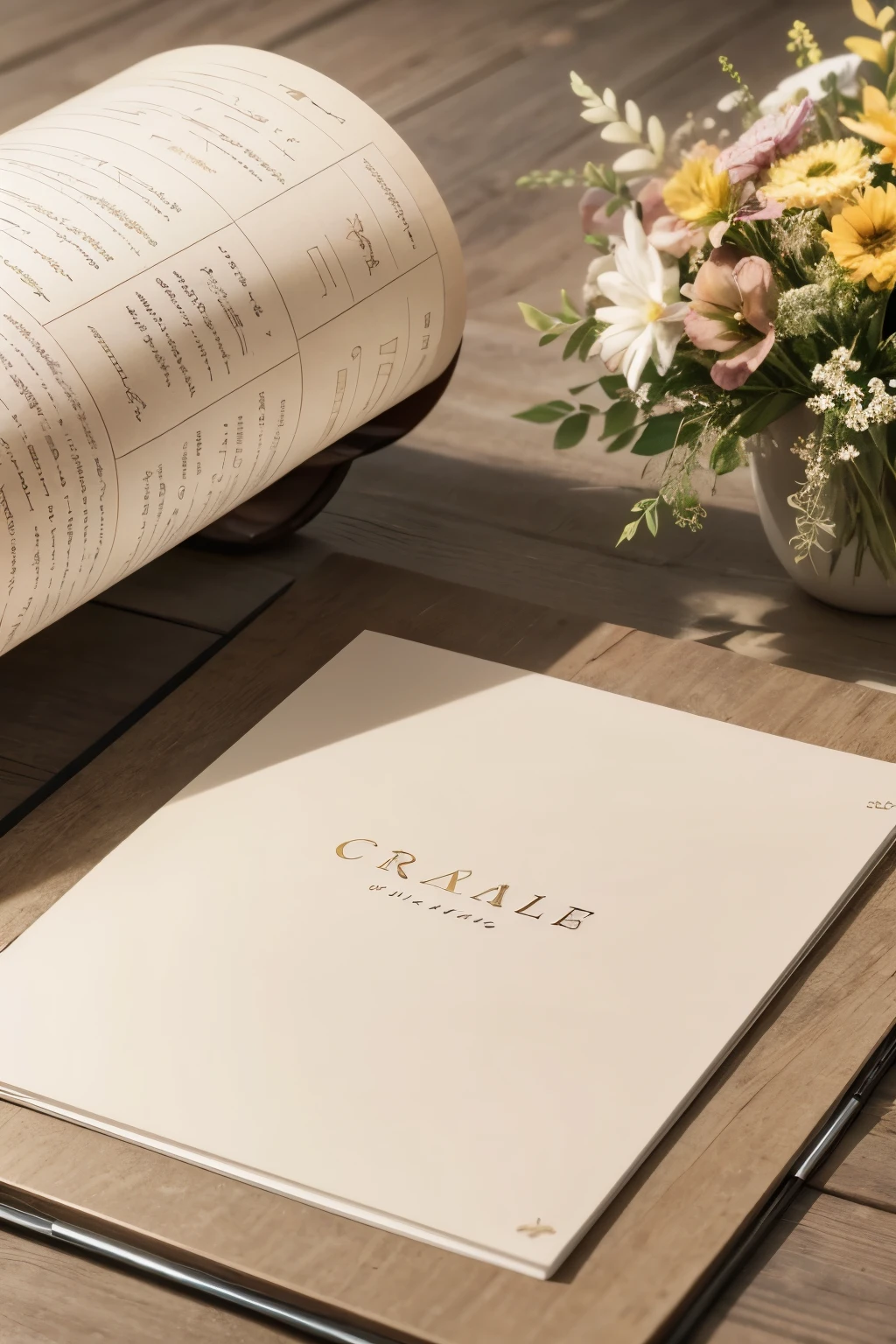 creative and thought-provoking name for a scrapbooking brand, affective, light and earthy colors in gradient in the palette, minimalist