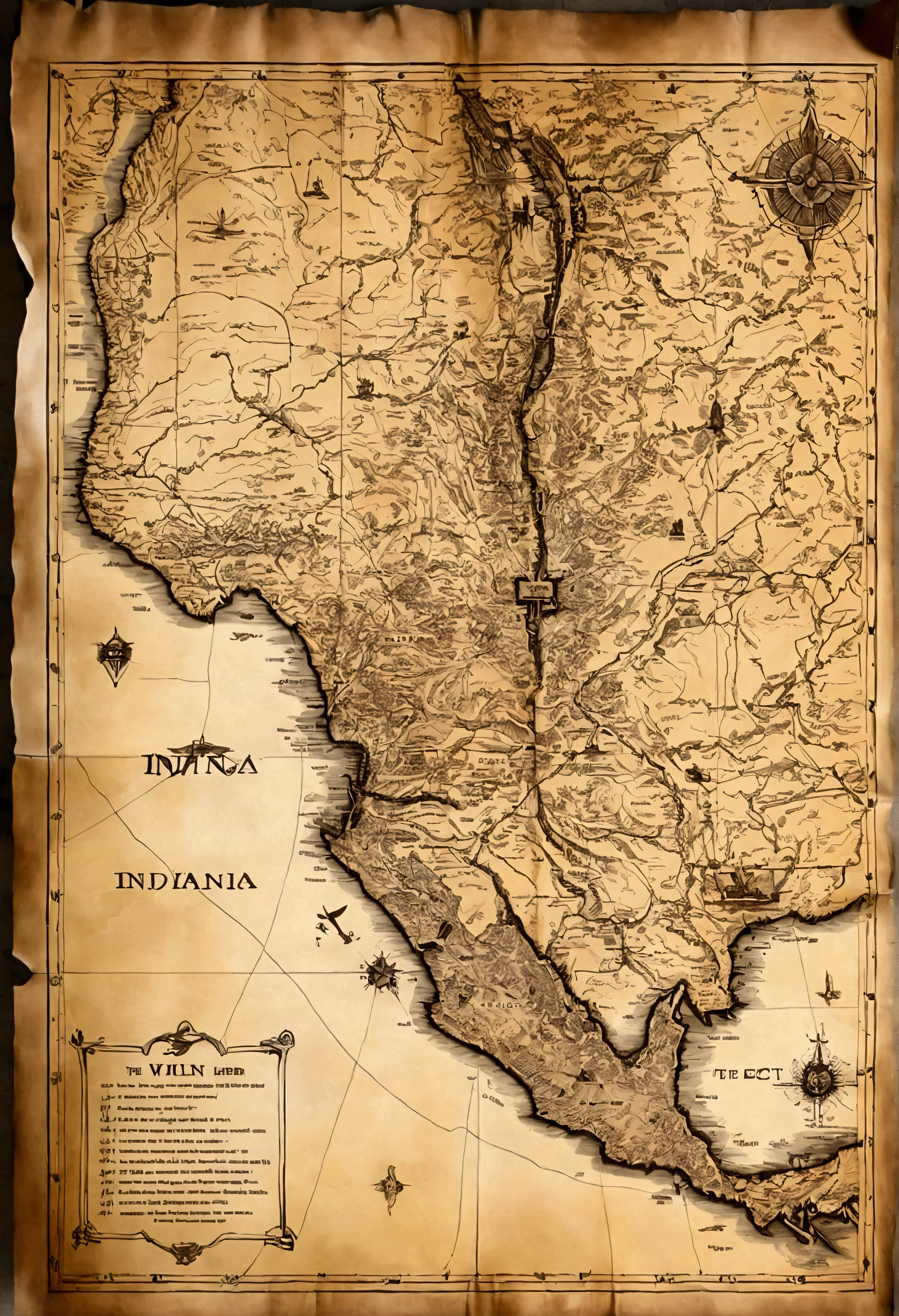 A map in the style of indiana jones of how to win her for you. Several steps/gates on the way from start to victory. A mark at 33% of tje way with the tect "you are here"