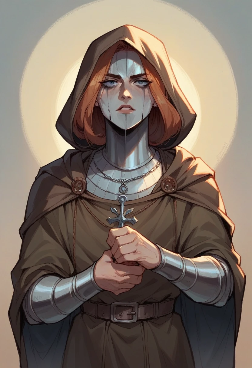 A dark medieval sober knight
