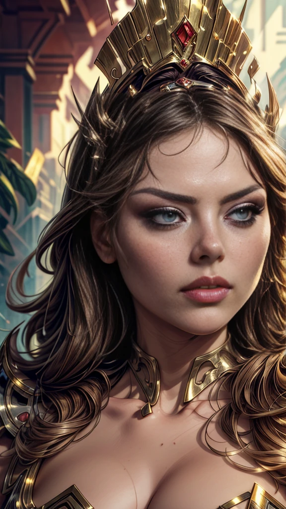 A picture of the head of an italian female.(Ornella Muti) has brown long straight hair.she wears sunglasses. The background is white.surrounded by  marijuana leaves.

"head and shoulders portrait, 8k resolution concept art portrait by Greg Rutkowski, Artgerm, WLOP, Alphonse Mucha dynamic lighting hyperdetailed intricately detailed Splash art trending on Artstation triadic colors ,volumetric lighting"
