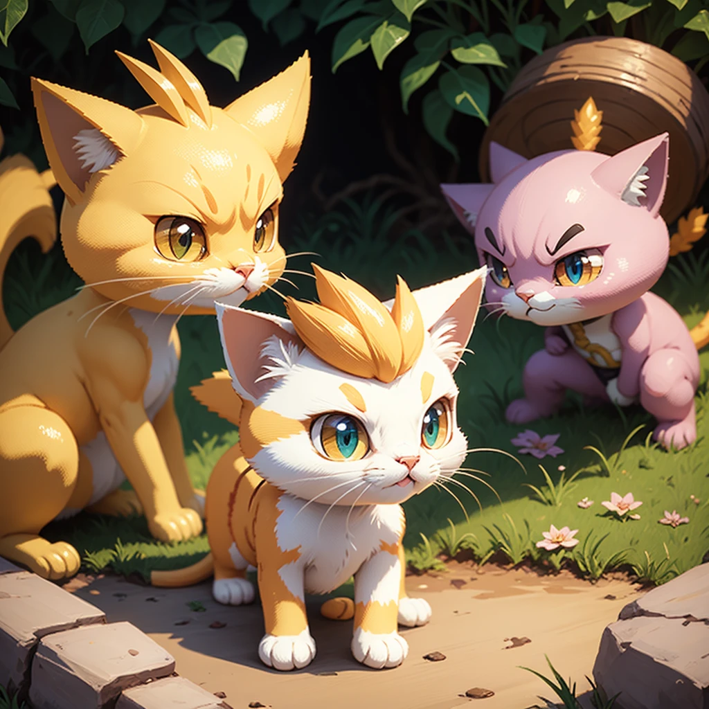 Pixel art of Meowth, estilo o mmorpg Tibia