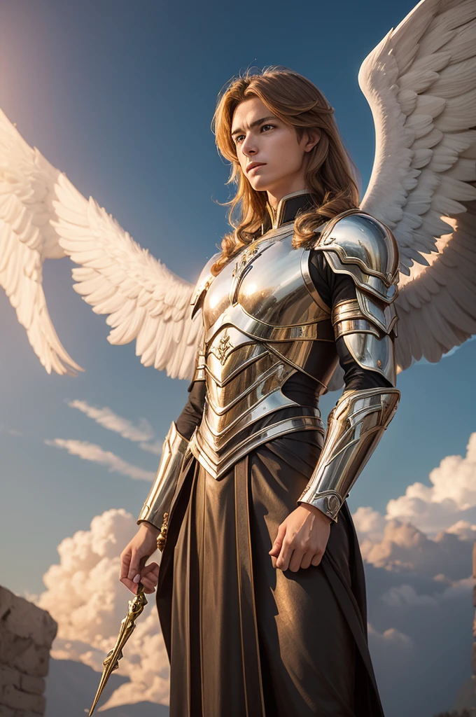 Create an impactful photo of Archangel Michael 