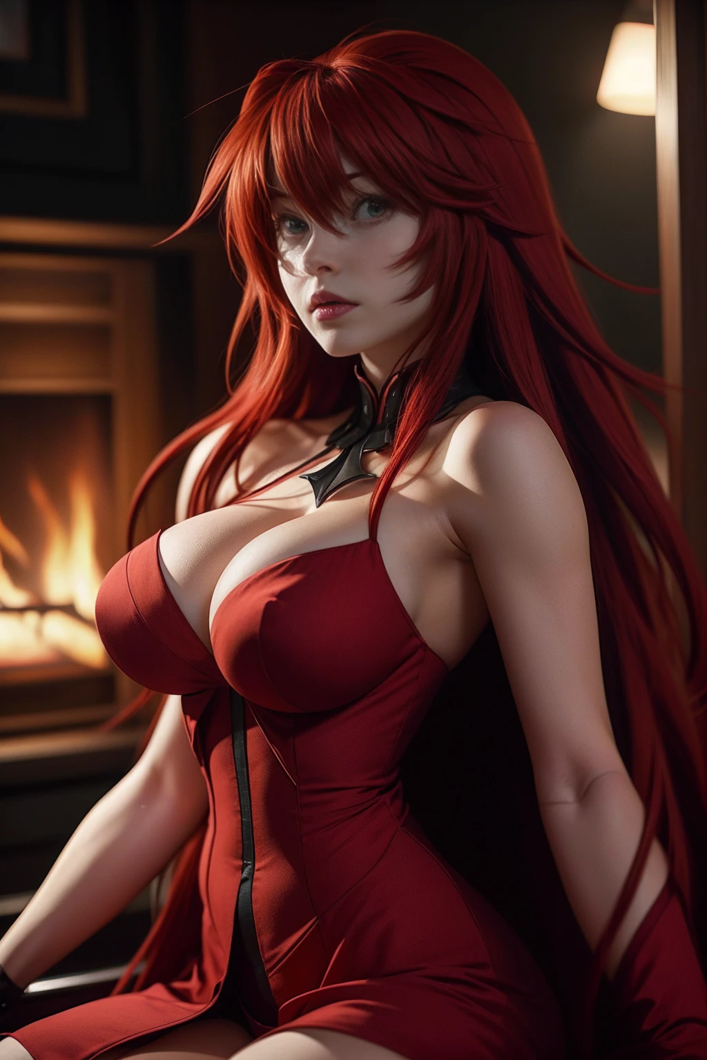 realistic photo of rias gremory