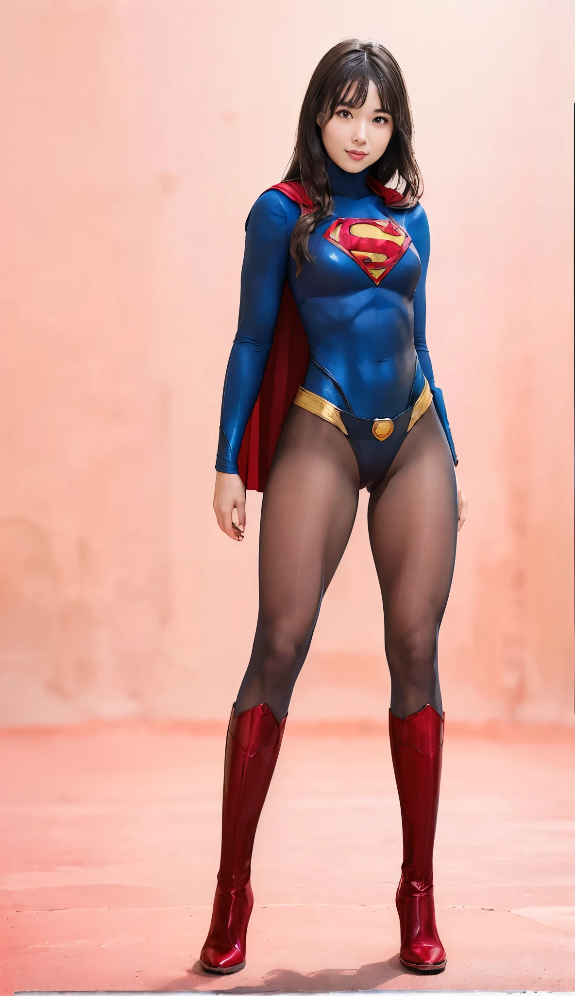 No background、(((Beautiful legs in black tights.)))、(((Legally express the beauty of your smile)))、((((Make the most of your original images)))、(((体にぴったりフィットするSupergirl Costume)))、(((Supergirl Costume)))、(((short and beautiful hair)))、(((suffering)))、(((Please wear black tights....、Wear red boots)))、((Best image quality、8k))、((Highest quality、8k、masterpiece:1.3))、(((Preserve background )))、Sharp focus:1.2、Beautiful woman with perfect figure:1.4、Slim Abs:1.2、Wet body:1.5、Highly detailed face and skin texture、8k