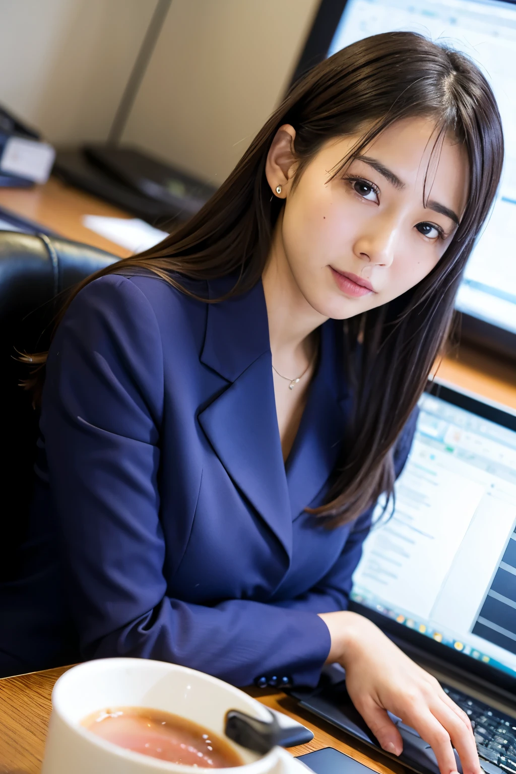 No mote、Blah、Male office worker、Age 25、Realistic