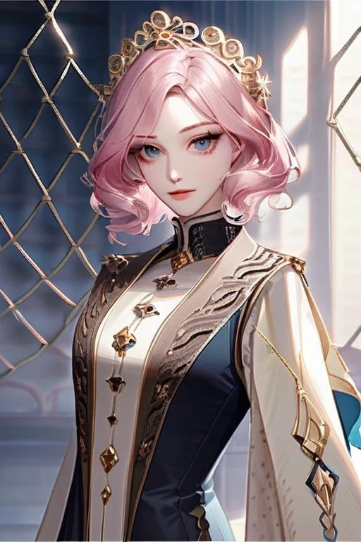 ((Лучшее качество)), ((шедевр)), (подробный), A character with pink hair