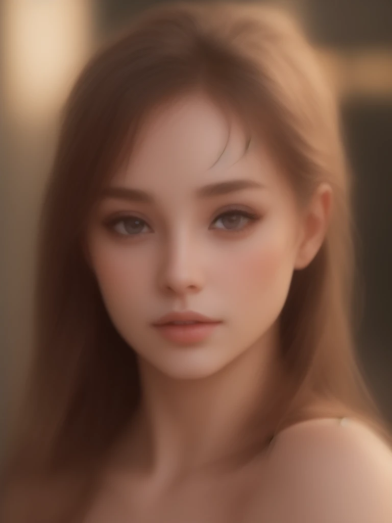 a nude young girl, detailed realistic portrait, beautiful detailed eyes, beautiful detailed lips, extremely detailed face and skin, long eyelashes, detailed realistic skin texture, flawless skin, soft lighting, natural light, high quality, photorealistic, 8k, masterpiece, (best quality,4k,8k,highres,masterpiece:1.2),ultra-detailed,(realistic,photorealistic,photo-realistic:1.37), cinematic lighting, soft warm colors, glowing skin, delicate features, serene expression