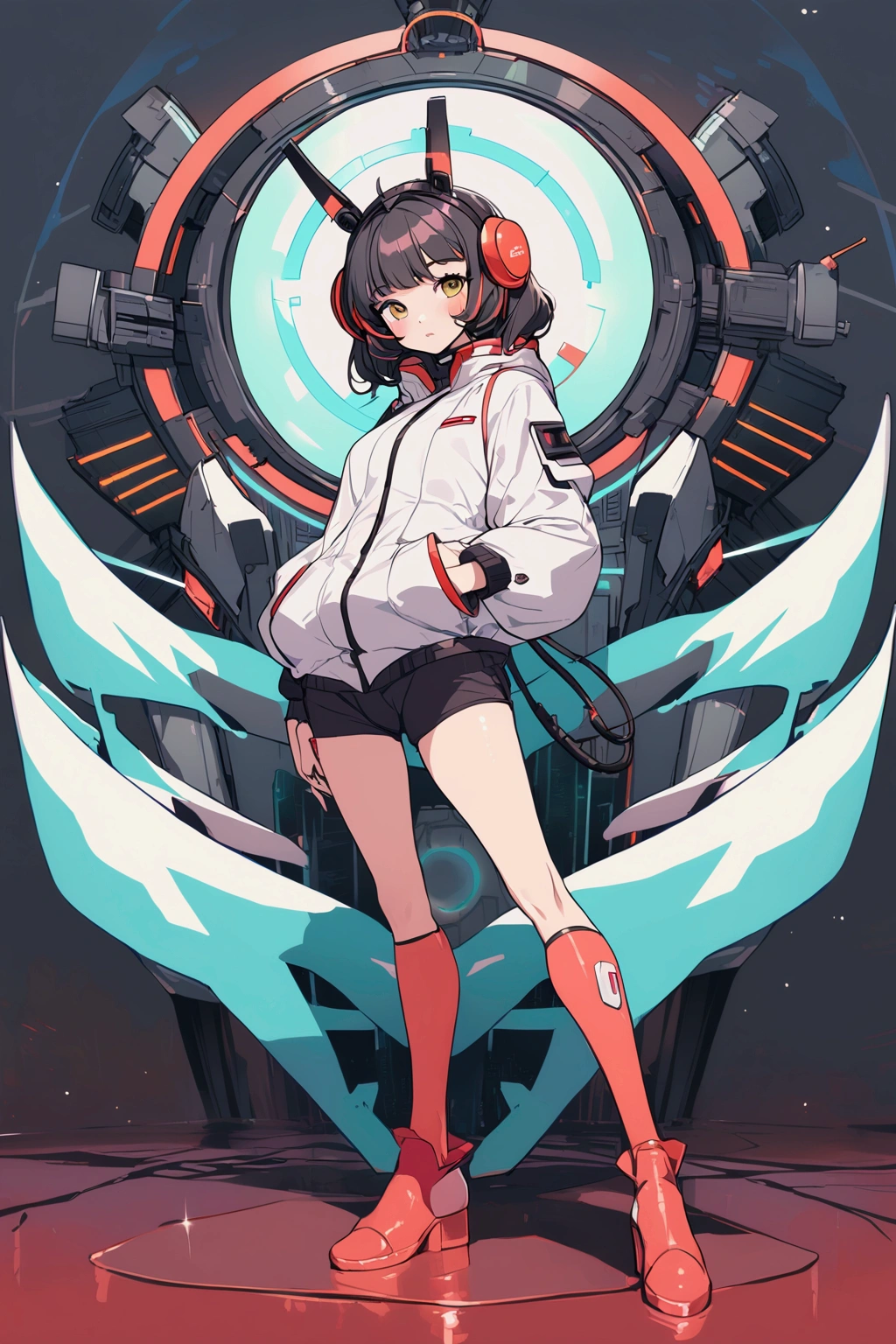 Retro-future,beautiful girl,Future,headgear,