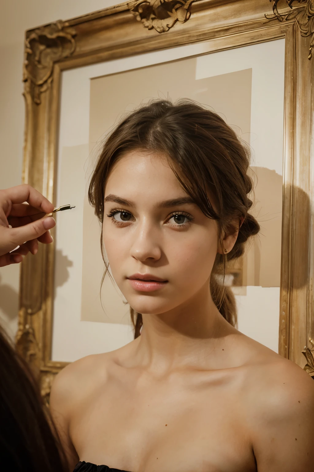 realist, chart, portrait of a girl, masterpiece, Best Quality