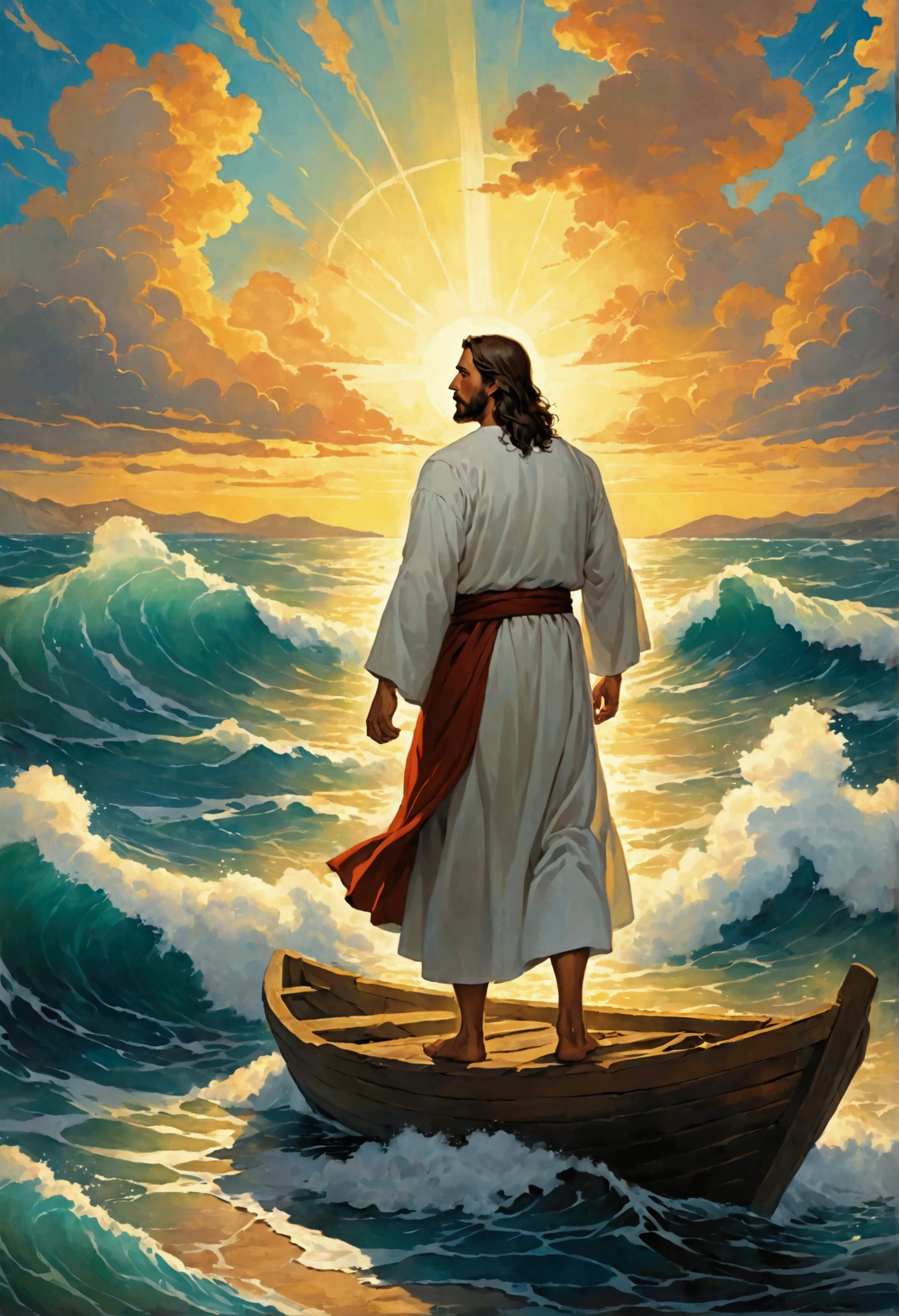 But at the fourth watch of the night, Jesus came to them walking on the sea. and the disciples, watching him walk on the sea, se turbaturon, saying: A ghost! And they cried out in fear. But immediately Jesus spoke to them, saying: Have courage; I am, do not fear!
Mateo 14: 25-27 Well here we are looking at a different panorama in the condition of the apostles and that leaves us something to reflect on., Everything that a human being thinks about affects him, whether positively or negatively. In the text, you can see how fear invaded the disciples in the middle of this situation because the waves of the sea were hitting them because the wind was contrary., Besides that, the teacher was not with them and they felt unprotected., We could imagine the thoughts of fear that the disciples felt, they were having a hard time, complicated, they thought they were going to die, things were difficult; With that amount of thoughts they were troubled, so much so that when they saw the teacher walking on the waters in the middle of that storm, they became desperate and were invaded by negative things in their minds that led them to say: a ghost!!, Dear brothers and friends, the worst thing that can happen to a person is to have negative thoughts while surrounded by negative people., people who are used to saying words like you won't be able to, do not do it, Do not try, you can not, You're not capable, does not have the mental and physical capacity to do or execute that action; los apóstoles estaban turbados pero apareció Jesús saying tened ánimo I am no temais; Jesus always knows what to say, he wants you to think positively he wants you not to be afraid, recuerda que Jesús dice esforzaos no temais I am, cuando alguien quiera desanimarte diciéndote que You're not capable piensa que Jesús prometió estar contigo hasta el fin del mundo y todos los días, that he wants you to be encouraged