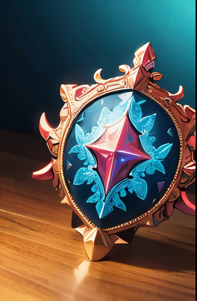 a close up of a beautiful coral shield, coral shield, reef shield, magic shield, ornate dramatic magic shield, exquisite ornate shield, intricate detailed coral patterns, iridescent colors, translucent glowing coral, underwater scene, bioluminescent coral, (best quality,4k,8k,highres,masterpiece:1.2),ultra-detailed,(realistic,photorealistic,photo-realistic:1.37),HDR,studio lighting,extremely fine details,professional, vivid colors, underwater photography