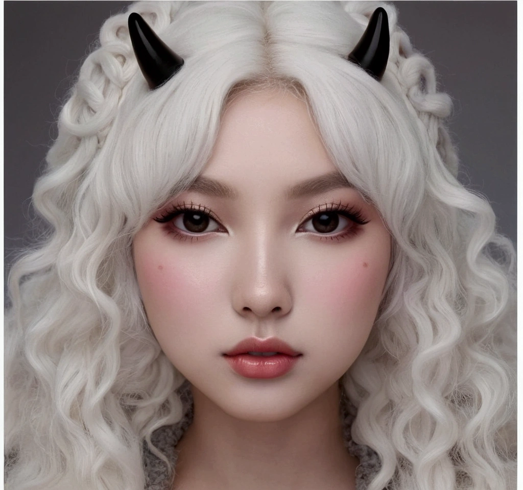 Sexy Kawaii sheep with horn