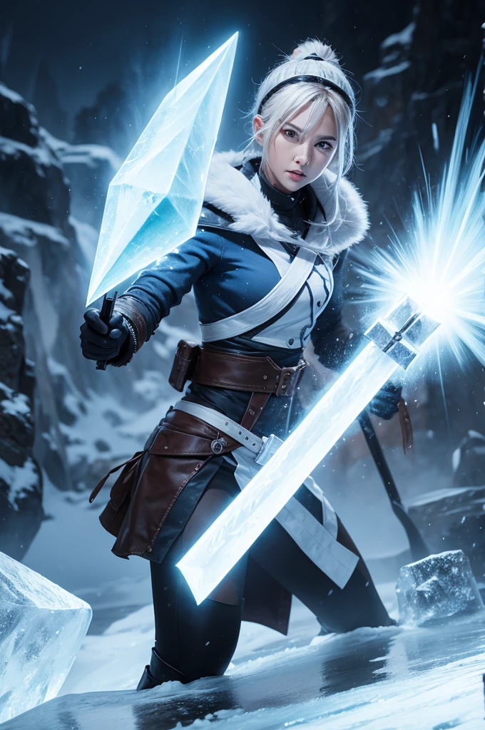 Create an Ax with powerful ice powers
