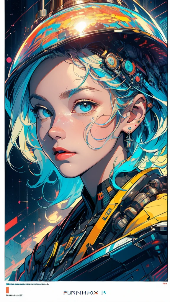 (((masterpiece, highest quality))),(((solo:1.2))),(((1girl:1.2))),32k wallpaper, very detailed, poster, vintage science fiction,(((((geometric cinematic movie poster))))), ((bauhaus)),(shape),(((abstract))),(mid century modern),movie poster,(((((portfolio))))),(((((Close-up))))),(((((bust up))))),((((more various angle)))),((((highlight)))),Vast landscape,((((heterochromia)))),(((complete. detailed face))),((((Extremely talented)))),(((((most complecated futristic machine))))),(Colorful color scheme),reflect kaleidoscope