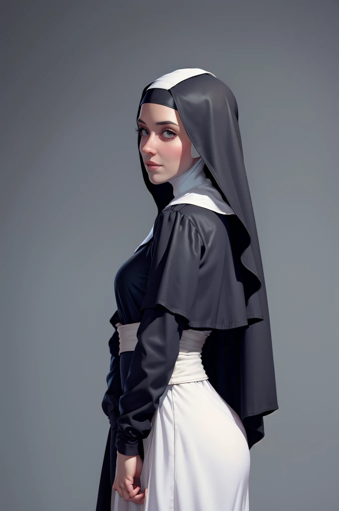 nun in dark and sexual scenarios