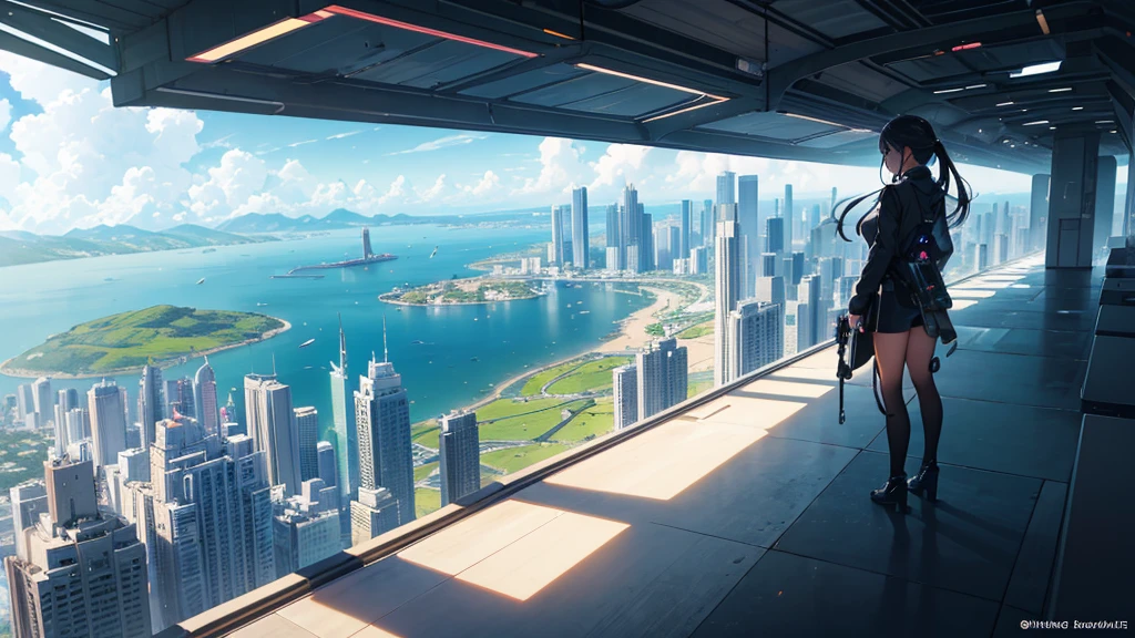 (Best quality,4K,8K,A high resolution,Masterpiece:1.2),Ultra-detailed,(Realistic,Photorealistic,photo-realistic:1.37),Futuristic floating city,Futuristic technology,Huge urban high-tech tablet platform,Airship,Floating in the sky,Futuristic city,Small airships around,High-tech hemispherical platform,Colorful lights,Advanced architecture,modernn architecture,skyscrapper,Access the cloud,Scenic beauty,view over city,Impressive design,Blend seamlessly with nature,energetic and vibrant atmosphere,Futuristic transportation system,Parking is suspended,Transparent path,Lush greenery,Sky gardens,cascading waterfalls,Magnificent skyline,reflections on the water,Sparkling river,Architectural innovation,futuristic skyscrapers,Transparent dome,The shape of the building is unusual,Elevated walkway,Impressive skyline,Glowing lights,Futuristic technology,Minimalist design,Scenic spots,Panoramic view,Cloud Piercing Tower,Vibrant colors,epic sunrise,epic sunset,Dazzling light display,magical ambiance,The future city,Urban Utopia,LuxuryLifestyle,Innovative energy,sustainable development,Smart city technology,Advanced infrastructure,Tranquil atmosphere,Nature and technology live in harmony,Awesome cityscape,Unprecedented urban planning,Architecture connects seamlessly with nature,High-tech metropolis,A cutting-edge engineering marvel,The future of urban living,Visionary architectural concept,Energy-efficient buildings,Harmony with the environment,A city floating above the clouds,Utopian dreams become reality,The possibilities are endless,State-of-the-art transportation network,Green energy integration,Innovative materials,Impressive holographic display,Advanced communication system,Breathtaking aerial view,Quiet and peaceful environment,Modernist aesthetics,Ethereal beauty