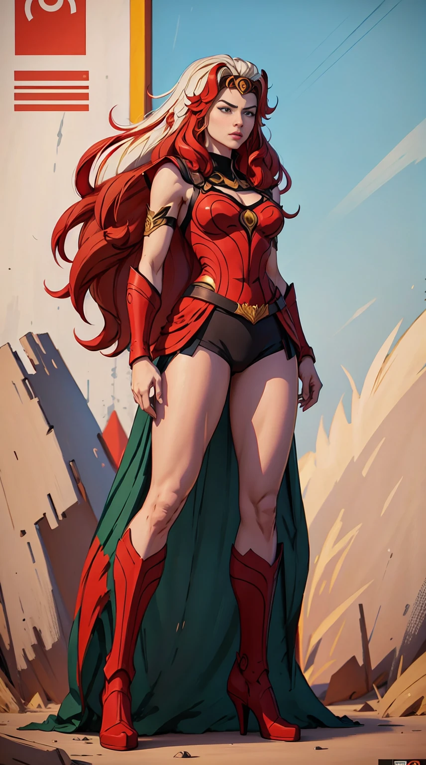 ((Full body photo, standing, feet on the ground))  She-ra, TM Samurai, intricate face details, poster style, icons, vibrant colors, vector style, digital art, 4K, intricate details, mesmerizing, professionally made, beautiful vector illustration, 12K resolution, 3D, all characters in detailed full body, highly detailed, vibrant, ultra high quality, Hyperrealism, Photorealism, octane render]