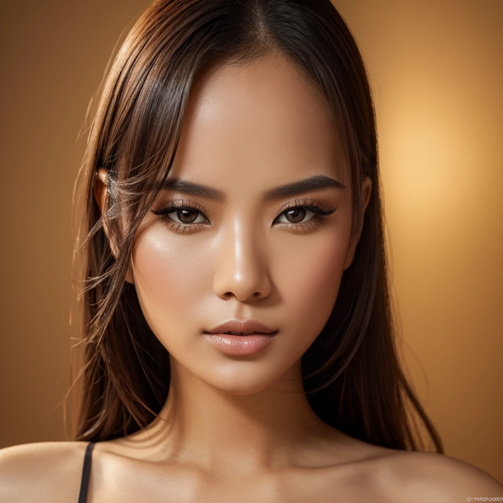 a beautiful woman from asia, beautiful detailed eyes, beautiful detailed lips, extremely detailed eyes and face, long eyelashes, elegant pose, studio lighting, high-end fashion, glamorous makeup, (best quality,4k,8k,highres,masterpiece:1.2),ultra-detailed,(realistic,photorealistic,photo-realistic:1.37),studio photography,elegant,high fashion,beautiful skin,stunning,serene,graceful,captivating,mesmerizing