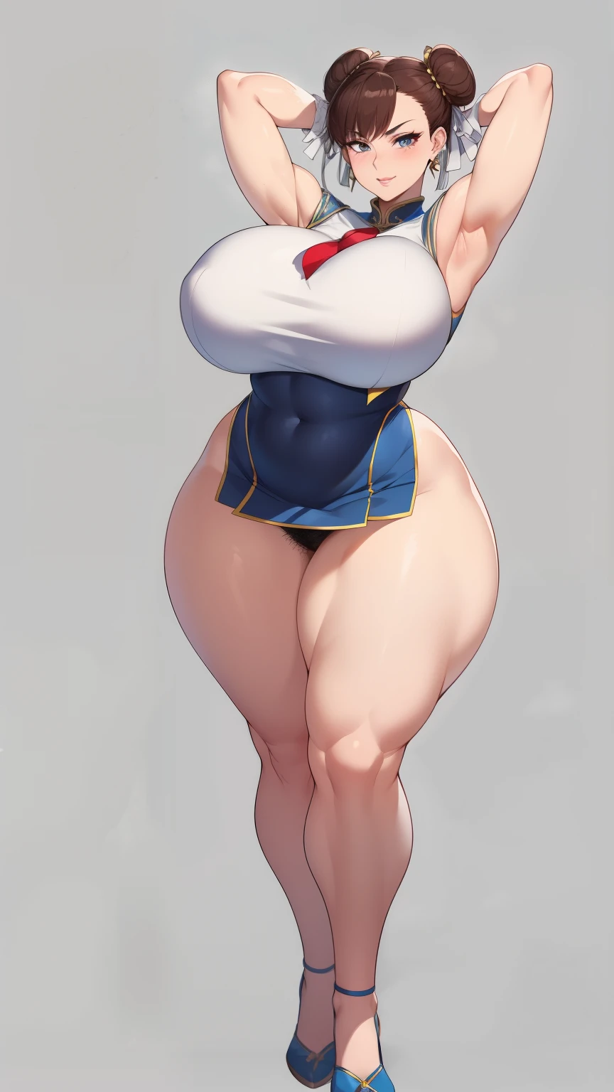 Big Breasts, Big Hips,Full Body Shot, Mature mother, Whipping the lower body, Plump thighs, ox, Seductive mature woman, Perfect body, Plus Size Model, Very thick pubic hair, very dense armpit hair, Sailor suit, Wear a miniskirt,Chunli,