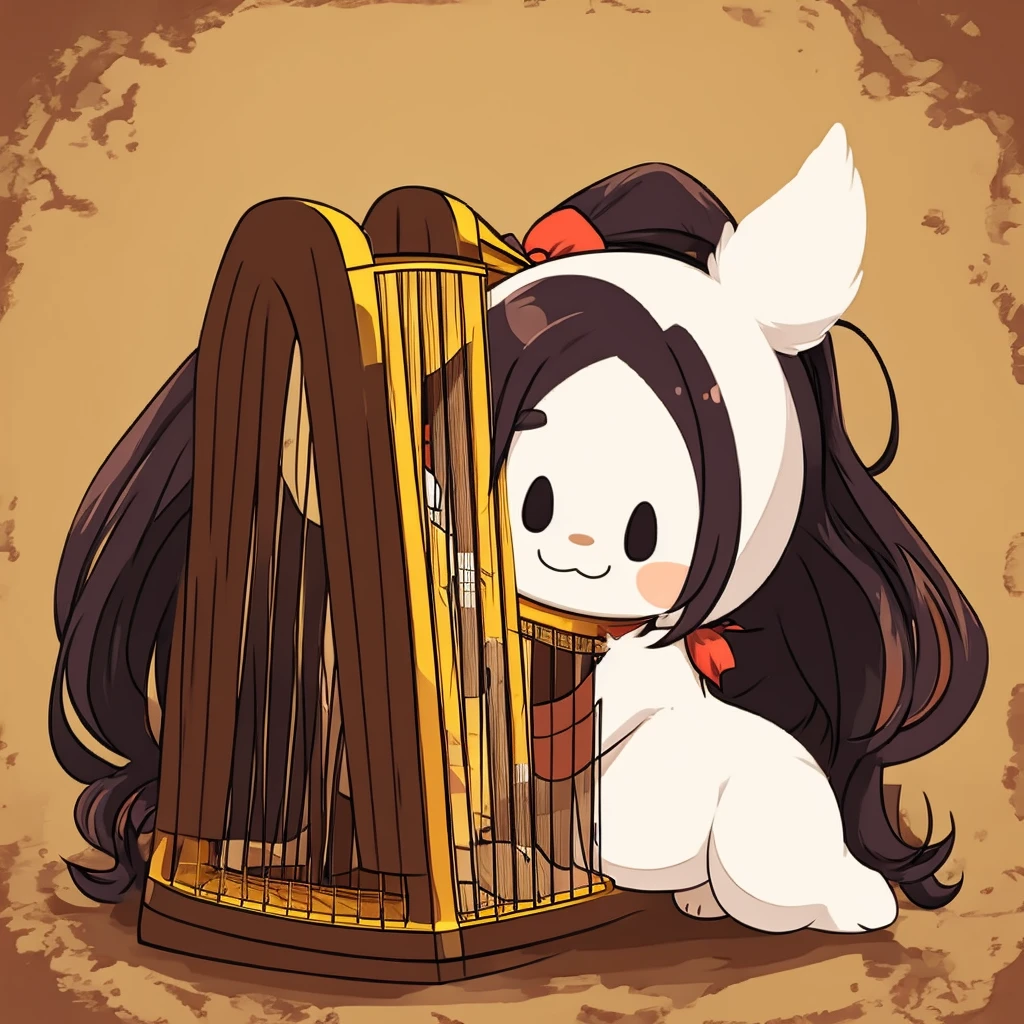 Baby harp seal、Anime Style、