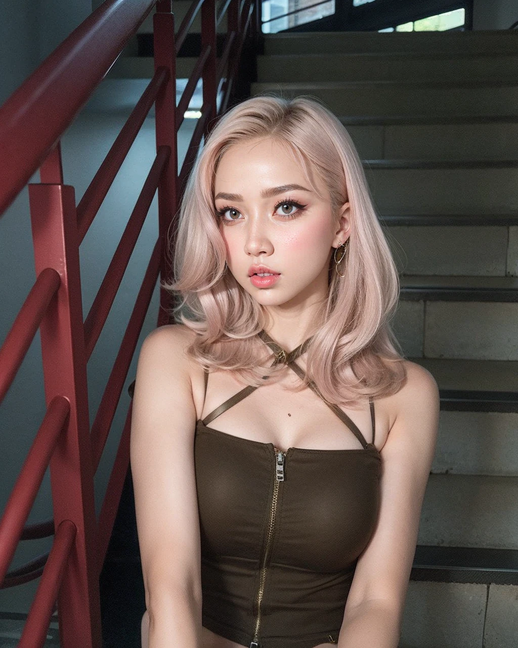 Cute girl big lips