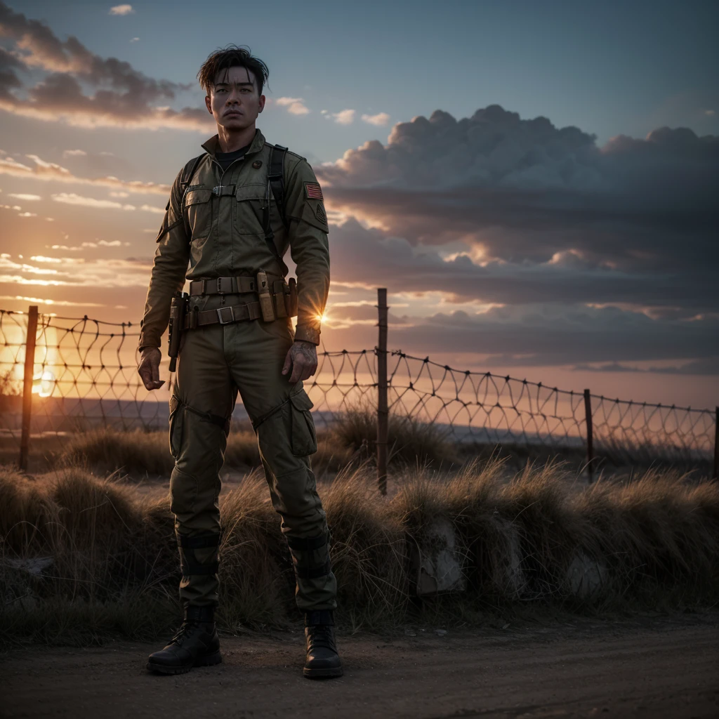 hell war soldier fire barbed wire