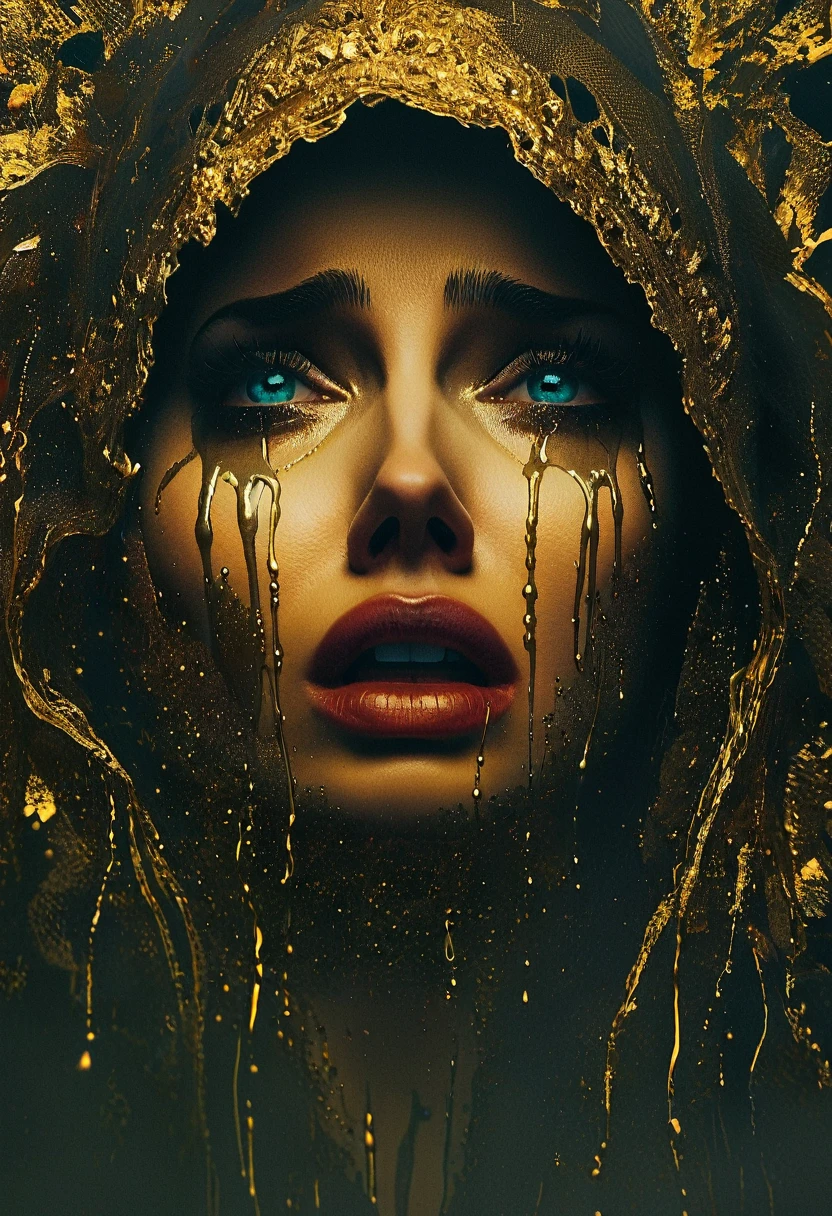 I see fear from the soul and I represent it in real images , I represent fear in humans , The message I can give is to face us , the atmosphere is a light of horror nostalgia in each space of the image , represents the fear of women and men the style is totally real 24k uses all the rules of photography uses all the colors of cinema unique piece masterpiece work of art details of work of art shadows with volumes
