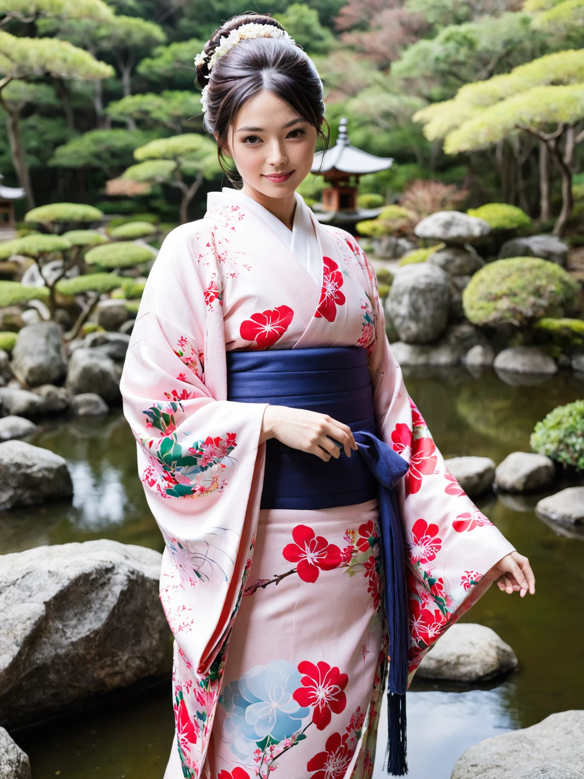 kimono, Japanese garden, Pro 160NS, cultural visit