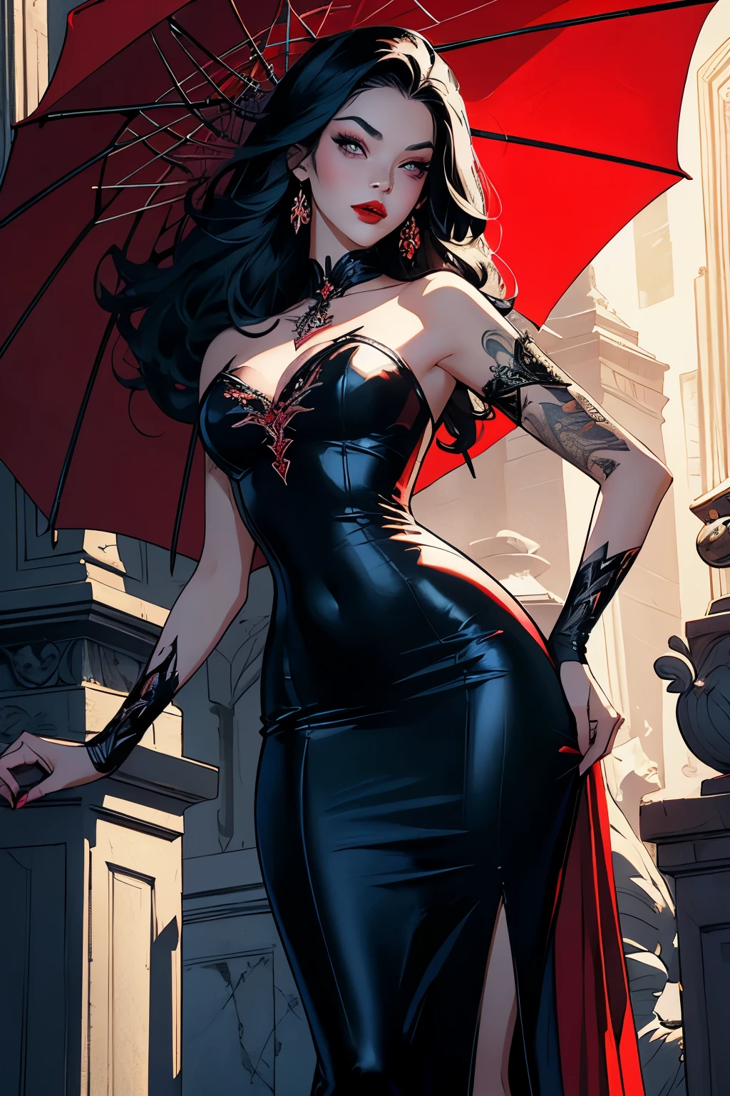The sexy and dark art of seduction (art inspired in Bill Sienkiewicz). oil painting) (best quality,4k,8k,highres,masterpiece:1.2),ultra-detailed,(realistic,photorealistic,photo-realistic:1.37),intricate details,vivid colors,sharp focus,professional,Dave McKean artwork, oil touch of surrealism,oil painting style